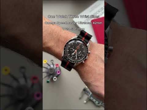 Omega Speedmaster Ultraman (42mm) on 3 different wrist sizes👀 #chrono24 #omegaspeedmaster #ultraman
