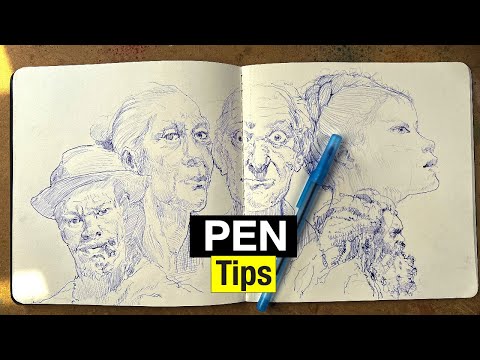 Drawing Tips | Ballpoint Pen & Portrait Sketching