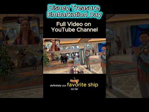 Disney Treasure Embarkation Day #disneytreasure #disneycruise #concierge #embarkationday #disney