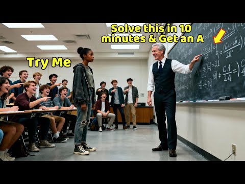 Professor Mocked "Solve This and Get an A" — Went Silent When She Solved It in 10 Minutes flat now!