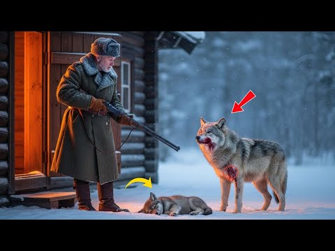 «Память вела раненую волчицу сквозь метель — к дому старика, которого она помнила»