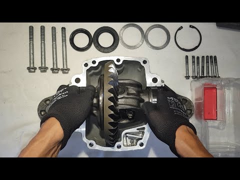 Mercedes ML W164 rear differential Diagnosing noise and clearing replace bearings