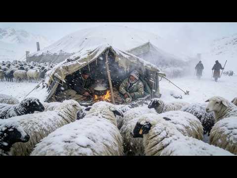 Surviving -50°C: How Shepherds COOKS and SLEEPS in a Frozen Tent