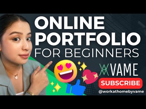 How to Create an Online Portfolio with ZERO Experience (Step by Step) | VAME Philippines