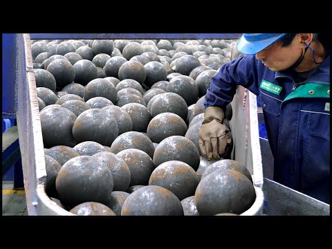 Impressive Steel Ball Forging Process!   Mass Production Factory!