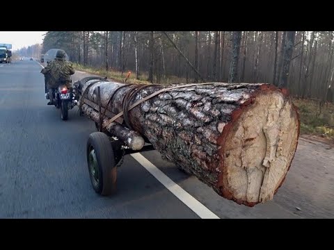 Transporting heavy loads on Ural or Dnepr motorcycles