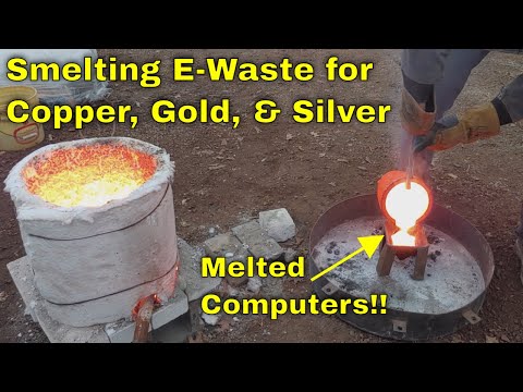 Smelting E-Waste For Gold, Silver, Copper