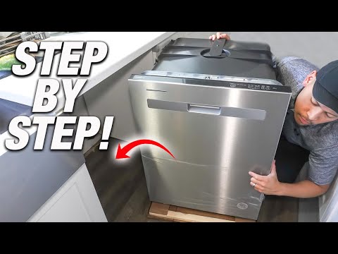 How To Install A Dishwasher Step By Step For Beginners! EASY DIY