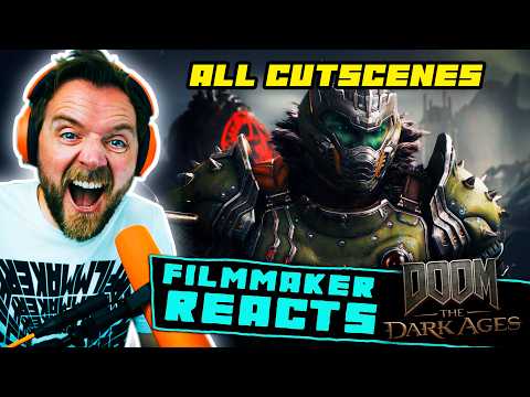 FILMMAKER REACTS: DOOM THE DARK AGES | [ALL CUTSCENES!!] | NEW DOOM GAME!