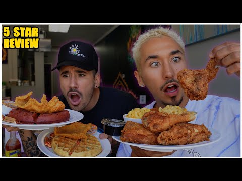 Eating At The BEST Reviewed SOUL FOOD Restaurant In Los Angeles... (5 STAR)