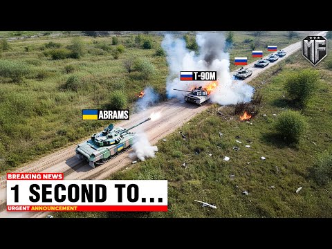 Ukrainian Abrams Tank Ambushes Russian Convoy - You Won’t Believe the Outcome