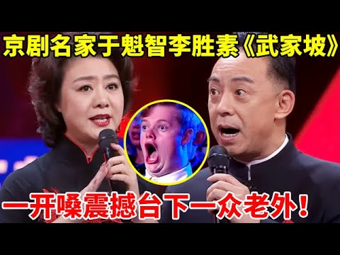 京剧名家于魁智李胜素再唱《武家坡》,一开嗓震撼台下一众老外【为戏曲喝彩】#于魁智 #李胜素