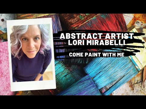 Live painting with Toronto Abstract Artist Lori Mirabelli