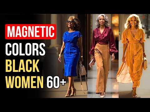 6 Colors That Make Men Notice Older Black Women + How to Wear Them | Women Over 60 Fashion