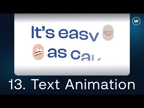 13. Advanced Webflow development tutorial: TEXT ANIMATIONS