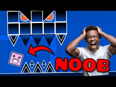 I made a Noob RAGE in Geometry Dash