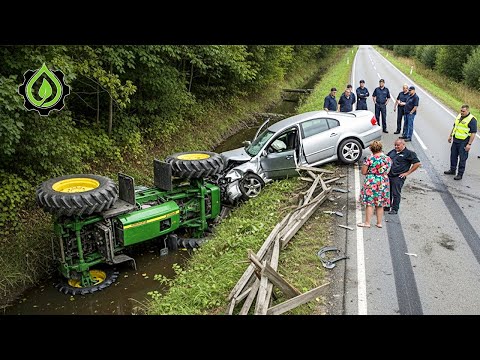 Dangerous Idiots Tractor Fails | Extreme Heavy Equipment Idiots at Work #9