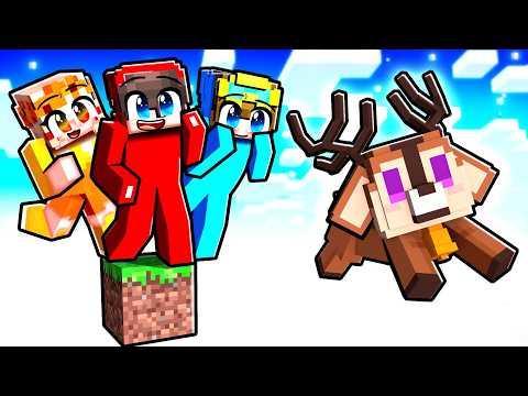 Minecraft ONE BLOCK as a BABY DEER…