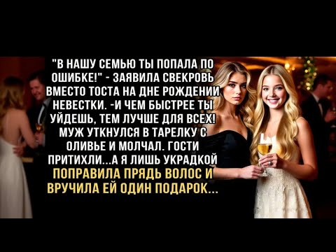 Я ПЛАКАЛ, ЧИТАЯ ЭТО! СВЕКРОВЬ НА ЮБИЛЕЕ  ТЫ ПОПАЛА К НАМ ПО ОШИБКЕ!  А ЕДВА Я ВРУЧИЛА ЕЙ ПОДАРО