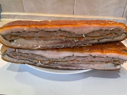 Тонкое сало - бомба закуска! Добавлен тайминг!