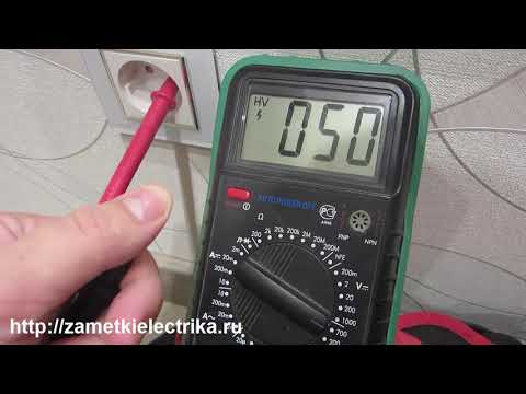 Как определить фазу и ноль мультиметром