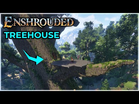 Enshrouded: Carving Out a Big Tree to Build a Forest Village!