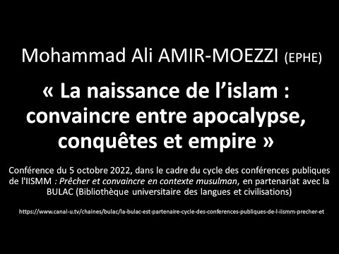 La naissance de l’islam - Mohammad Ali AMIR-MOEZZI