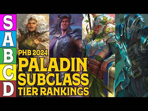 2024 Paladin Subclass Tier Ranking for D&D 5e