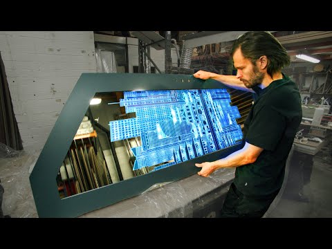Making a Japanese cityscape backlit mirror door with xTool P2