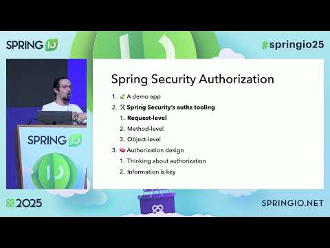 Authorization in Spring Security: permissions, roles and beyond by Daniel Garnier-Moiroux @Spring IO