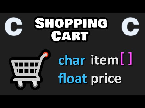 Let's code a shopping cart program with C programming 🛒
