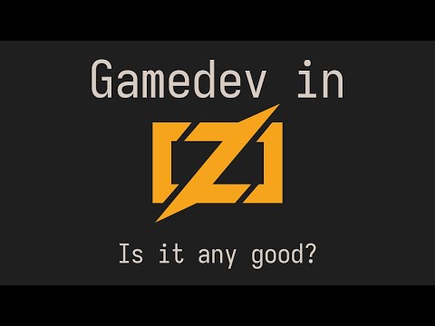 Gamedev in Zig is actually pretty good...