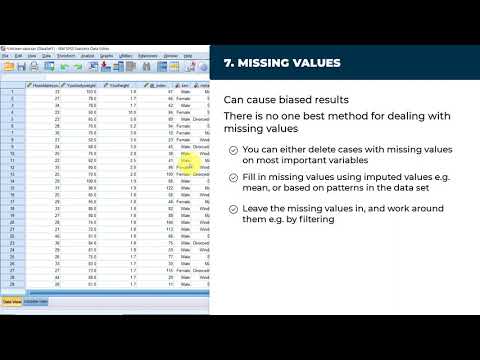 7 data quality issues and how to clean them in SPSS