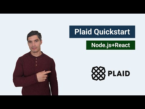 Plaid API Quickstart with Node.js+React
