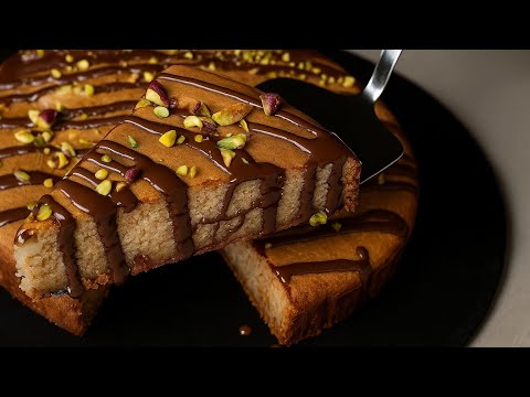 2-minute Blender Pear Cake! Gluten-Free & Sugar-Free!