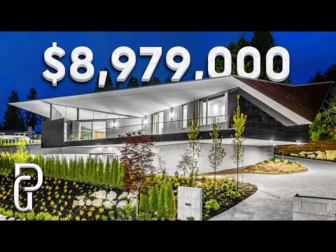 Inside a MODERN $8,979,000 home in West Vancouver Canada! | Propertygrams mansion Tour