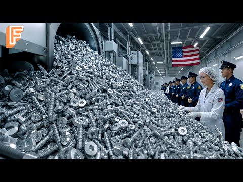 How Billions of Screws Are Made From Steel Wire Inside Massive Production Line