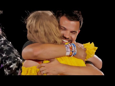 taylor swift brings taylor lautner on stage at the eras tour 😭