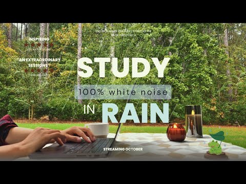 2-HOUR STUDY WITH ME 🌧️ / 100% Rain Sound ☔ No Music / 30-5 Pomodoro Deep Focus & ADHD / White Noise