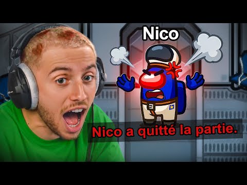 J’AI FAIS RAGEQUIT NICO SUR AMONG US ! 🤣 (Among Us)