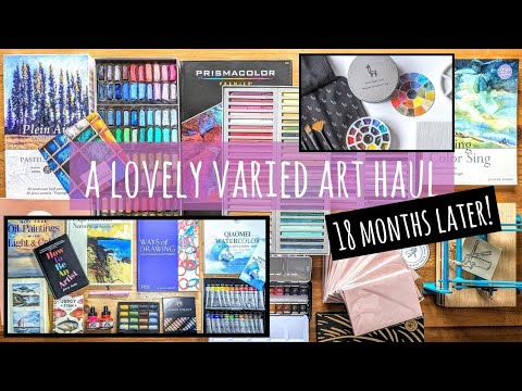 What Did I Use?!?! A Couple of Art Hauls 18 Months Later: Books, Watercolours, Soft Pastels etc.