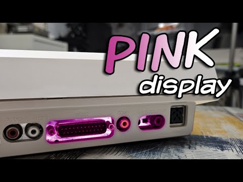 Why does this Amiga 1200 have a PINK display?