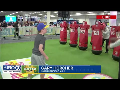 Live from the 'Super Bowl Experience' fan fest