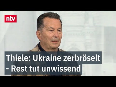 Thiele: Ukraine zerbröselt - Rest tut unwissend - "Personalfreie Frontabschnitte"