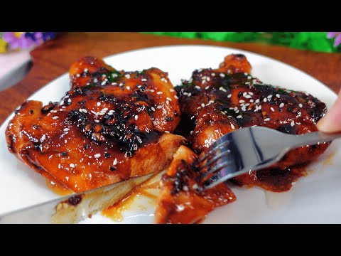 Honey ginger chicken! Simple and tasty dinner recipe