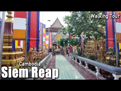 Siem reap Cambodia🇰🇭 4K Walking Tour 2025 [4K Ultra HD/60fps]