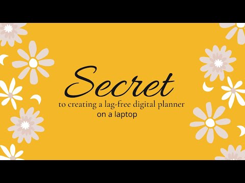 SECRET to creating a lag-free digital planner on a laptop in Keynote