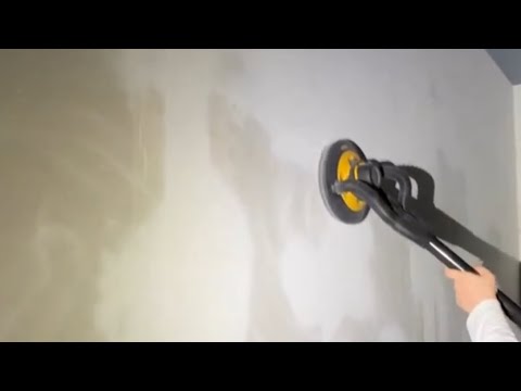 Шлифовка стен Жирафом , Mirka Leros шлифовка , стены под покраску