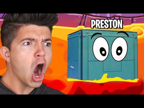 100 Player Prop Hunt BUT the Floor is LAVA! - Among Us