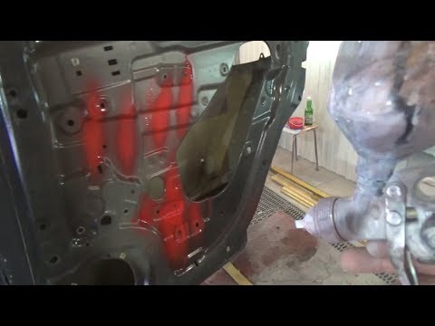 Настройка краскопульта и работа с лаком и базовой эмалью, для новичков.